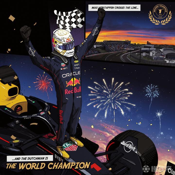 维斯塔潘领先佩雷兹113分,提前四站成功卫冕f1车手总冠军|红牛车队