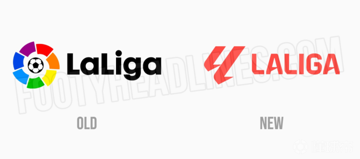 西班牙足球甲级联赛联赛全新Logo曝光。