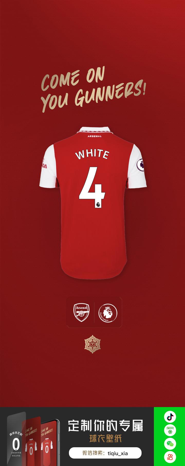 踢球侠无水印全面屏壁纸2223阿森纳球衣壁纸第一期