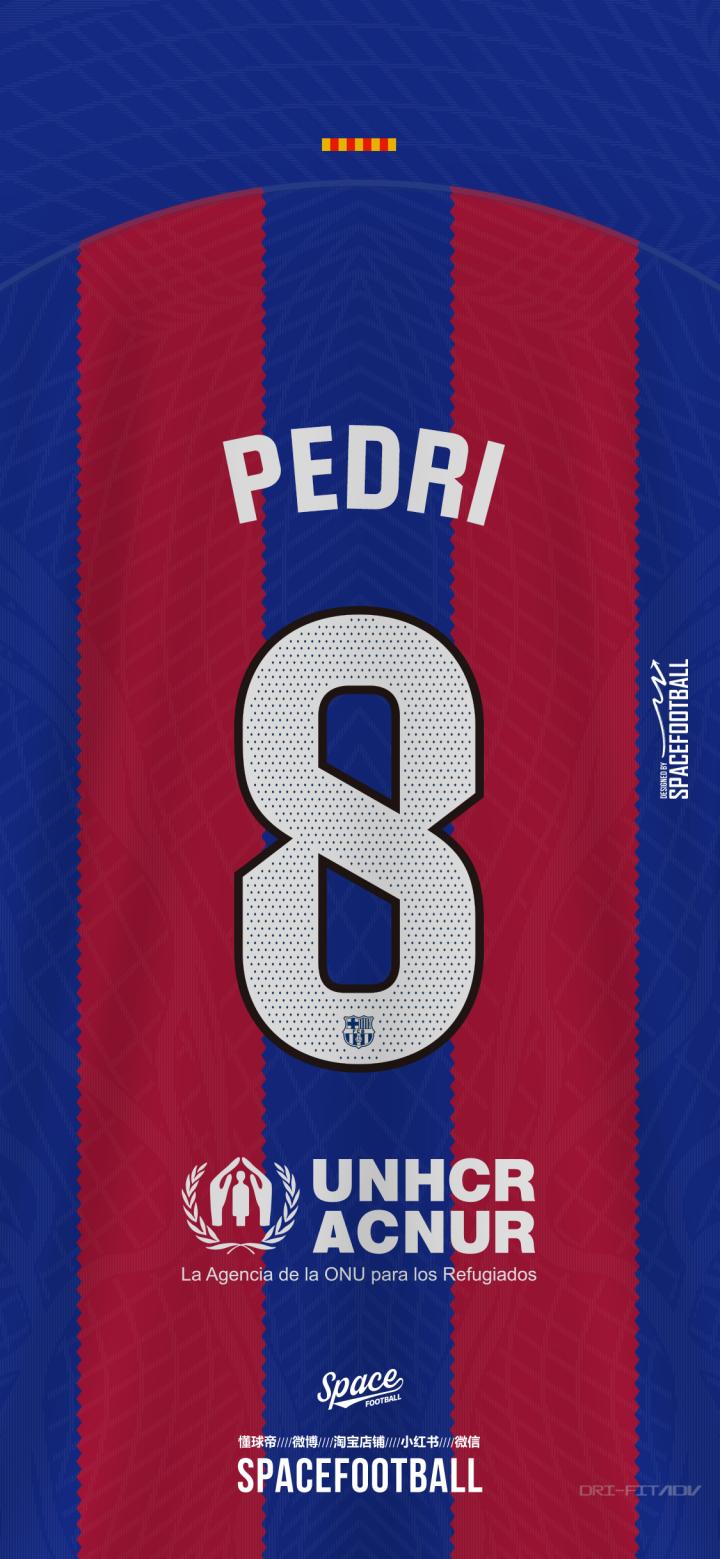 巴塞罗那2023/24赛季主场球衣联赛印号壁纸d.