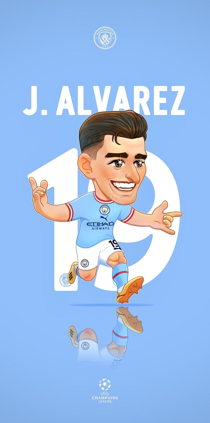 画球星之阿尔瓦雷斯曼城今年要拿了欧冠小蜘蛛