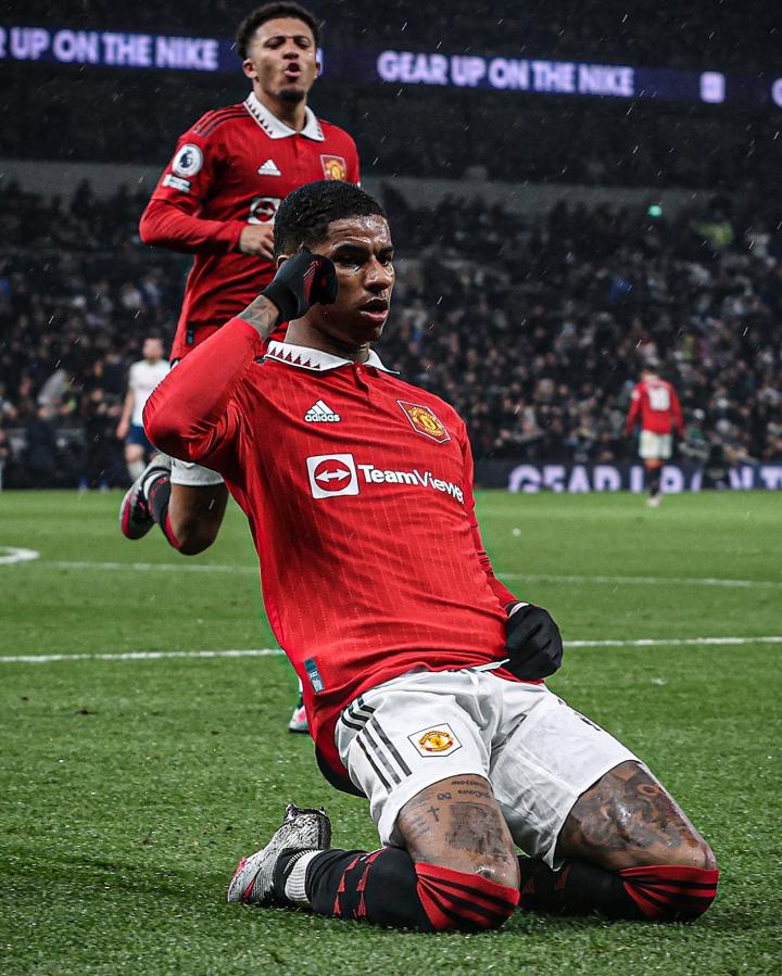 拉什福德曼联生涯已打入50粒客场进球