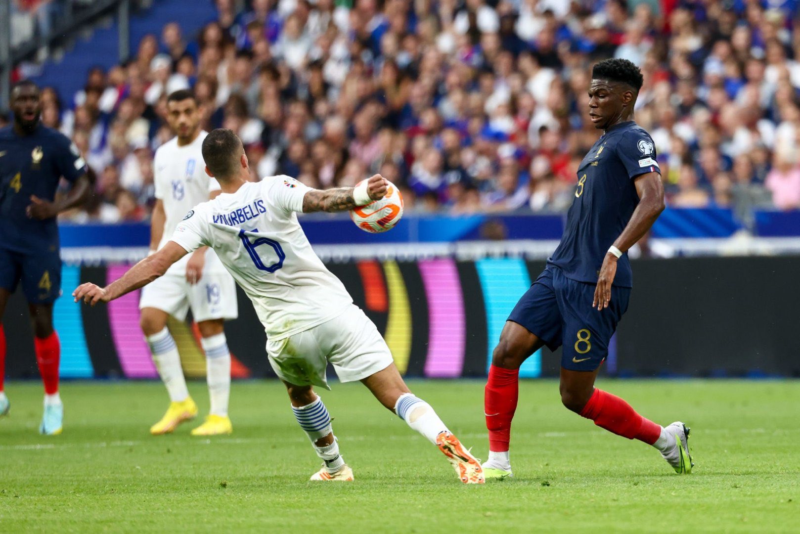 欧预赛法国10希腊楚阿梅尼首发出场并打满全