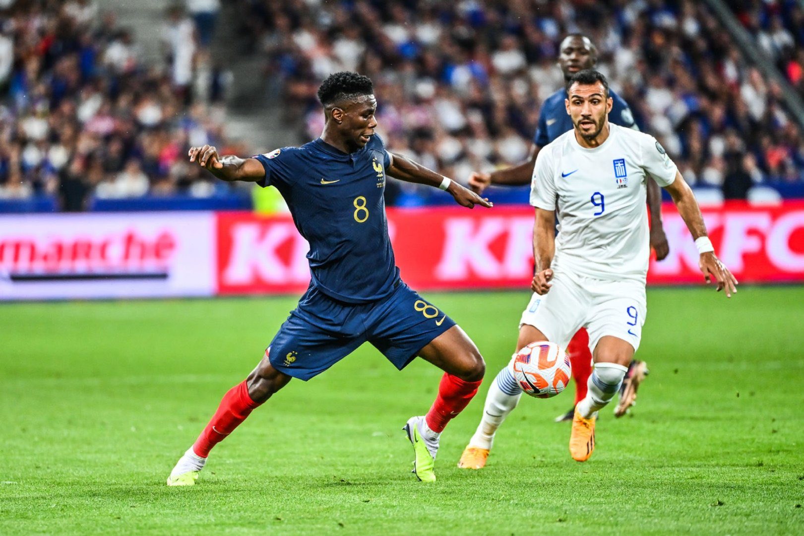 欧预赛法国10希腊楚阿梅尼首发出场并打满全