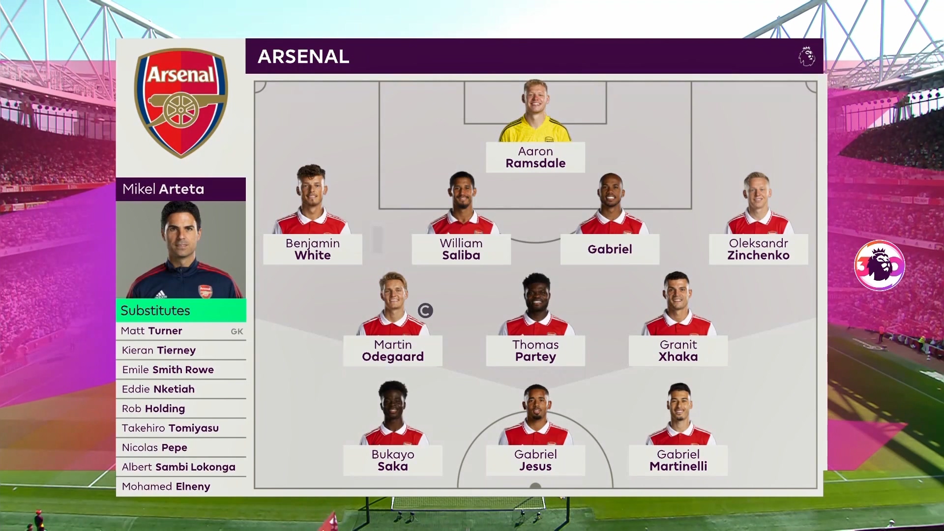 全场精华2223英超02阿森纳42莱斯特城