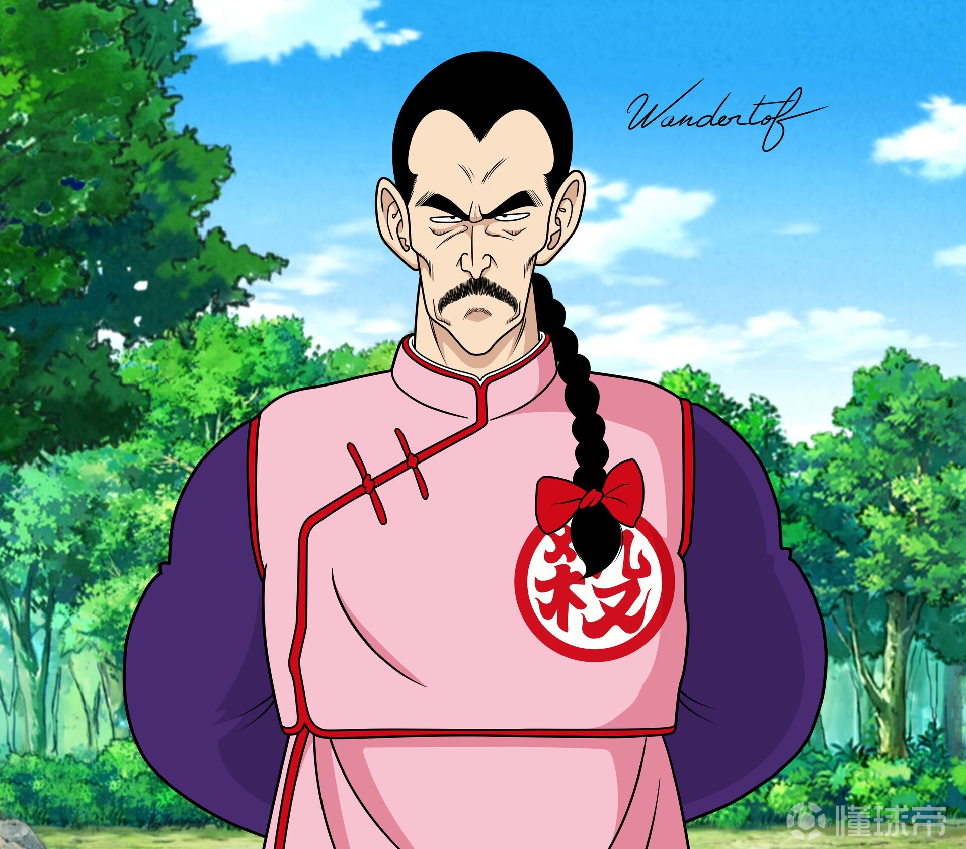 伊布晒自己神似桃白白造型照片,并配文:shaolin