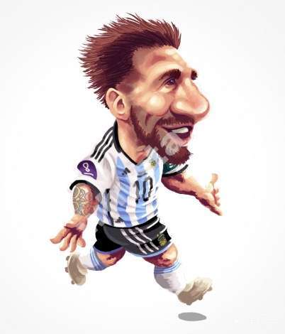 q版煤老板,祝大家元旦快乐|阿根廷|巴黎圣日耳曼|梅西|懂球帝