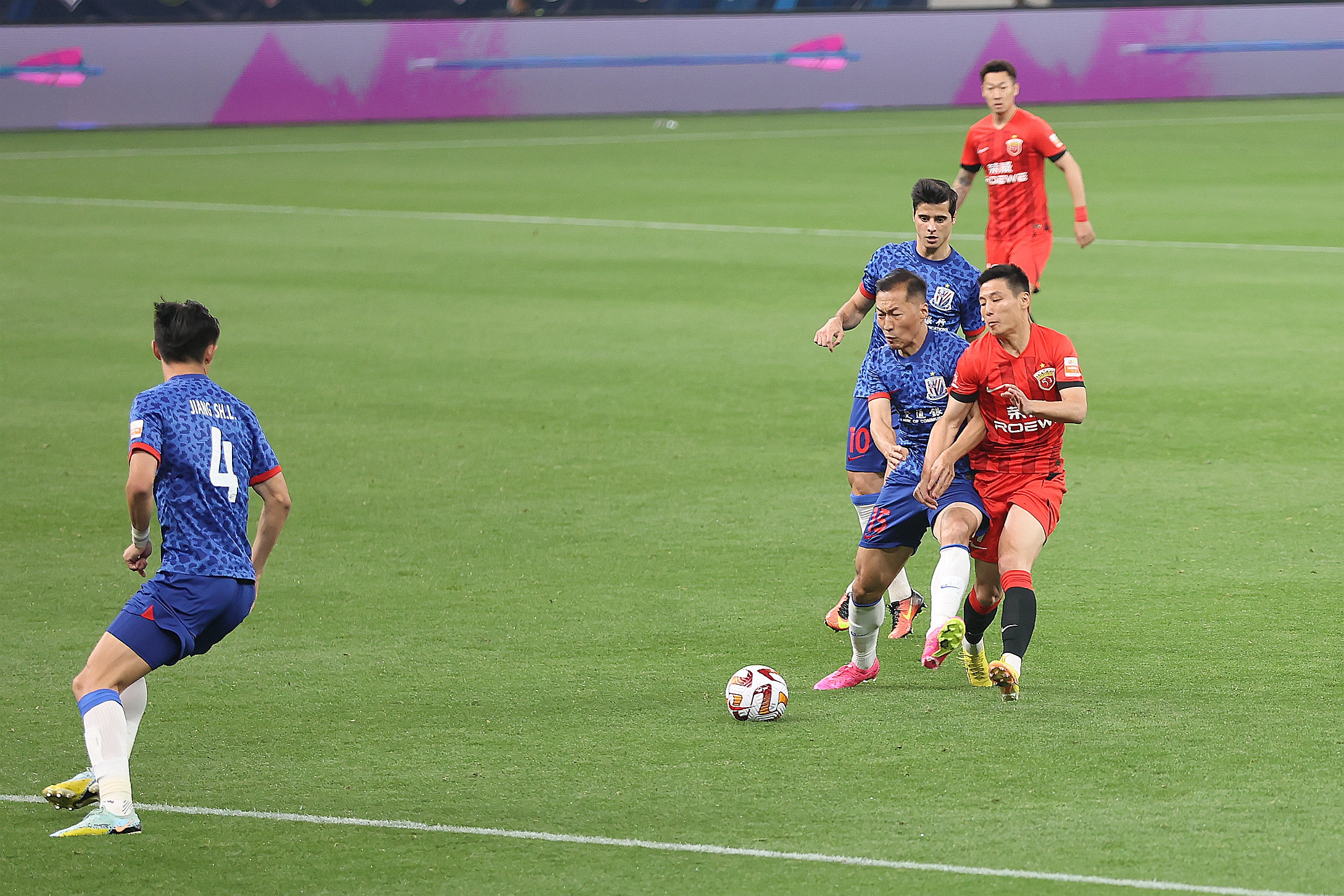 2023赛季中超上海德比首回合海港1比1与申花握手言和