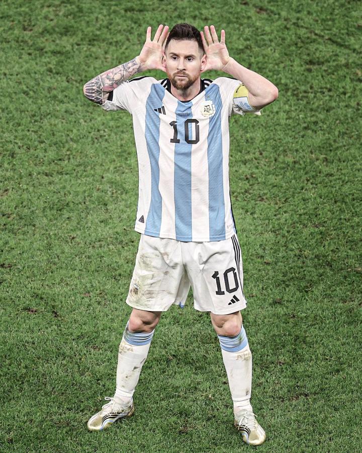 梅西庆祝动作模仿里克尔梅,后者曾被范加尔弃用|荷兰|巴黎圣日耳曼