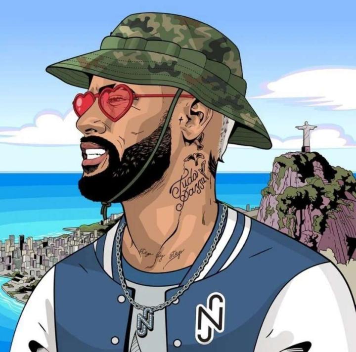 球迷画给内马尔的不得不说这画的真心不错