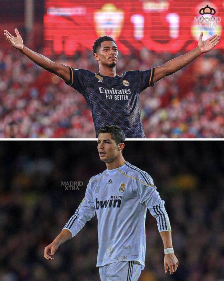 c罗与贝林厄姆贝林厄姆是继克里斯蒂亚诺罗纳尔多