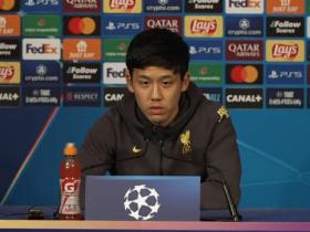 利物浦中场远藤航接受媒体问询欧冠战巴黎圣日耳曼