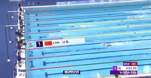 第51金！亞運女子400米自由泳決賽：李冰潔打破賽會紀錄奪冠