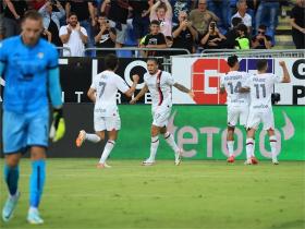 卡利亚里主场1-2落败 AC米兰反超比分获胜