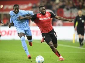 德甲：勒沃库森3-1波鸿，博尼费斯破门锁定胜局