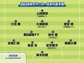 日本队2030年世界杯首发阵容曝光
