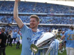 曼城祝福德布劳内34岁生日快乐