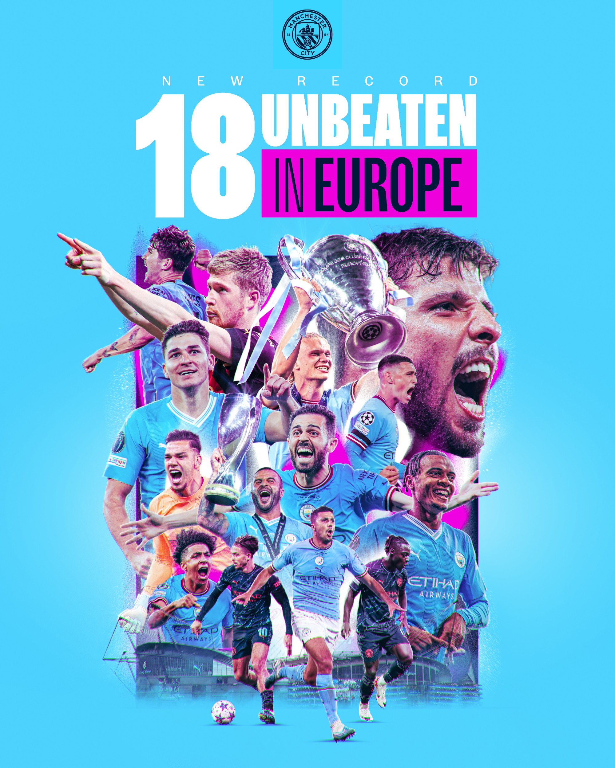 里程碑!曼城收获队史欧战第100场胜利