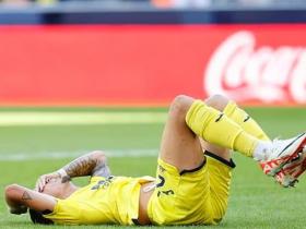 比利亚雷亚尔前锋皮诺或因十字韧带受伤告别本赛季及欧洲杯