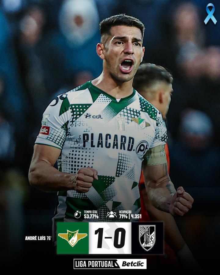 葡超第10轮安德烈路易斯头球助莫雷拉人一球胜吉马良斯