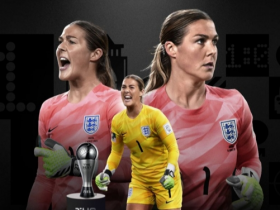 英格兰女足门将厄普斯连续第二年获FIFA最佳女足门将