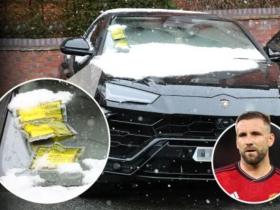 曼联球员卢克-肖因违规停车被罚款240英镑