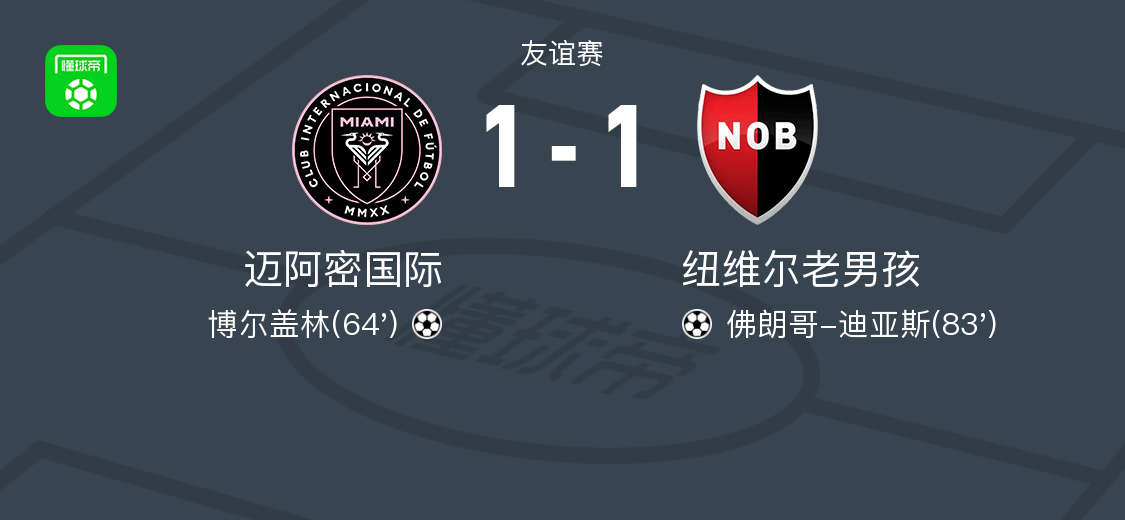 梅西vs纽维尔老男孩全场数据2次关键传球15次丢失球权