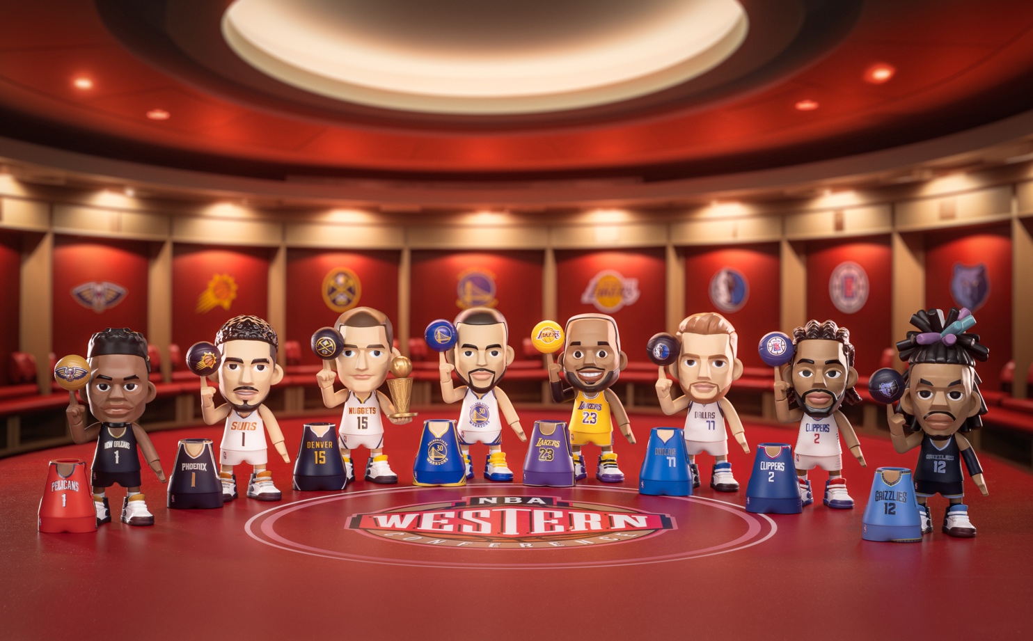 高光款本次共推出四个人物,詹姆斯,利拉德,米切尔和加索尔.