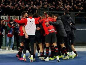 意甲联赛第27轮：拉齐奥主场0-1不敌AC米兰
