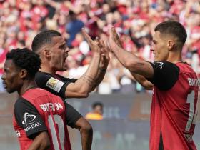 勒沃库森2-0奥格斯堡，德国足球联赛精彩战报