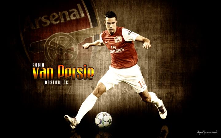 【每日足球帅图】范佩西超清壁纸 阿森纳篇part1