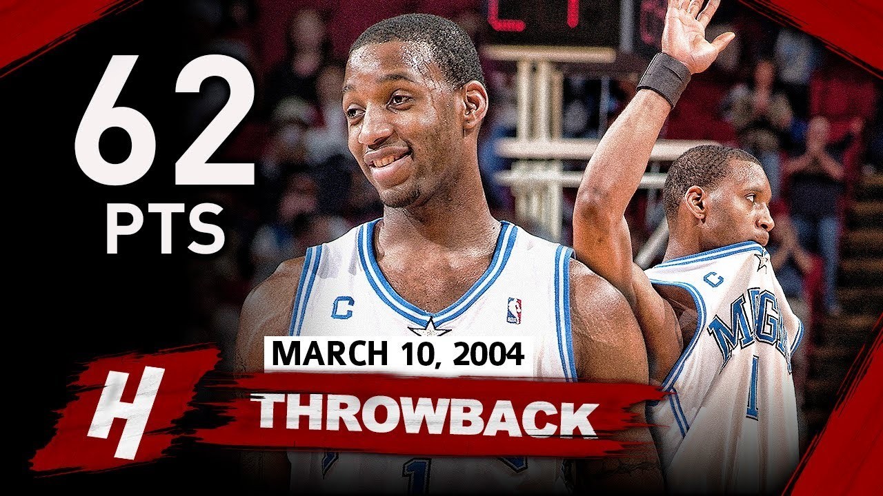 20年前的今天麦迪单场砍下生涯最高的62分