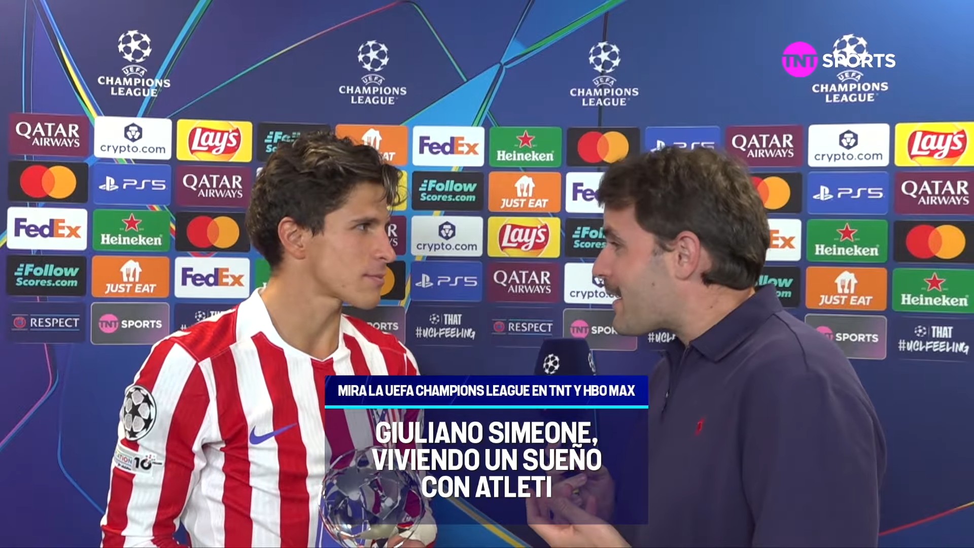 朱利亚诺谈单场最佳：这是我第一个奖杯，被认可让我特别高兴