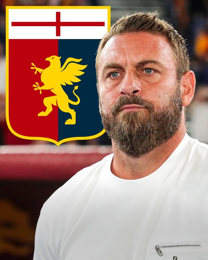 罗马诺：热那亚即将任命德罗西为新任主教练