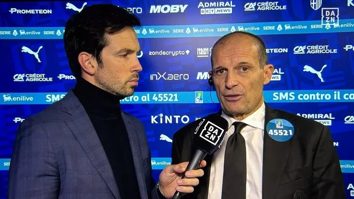 阿莱格里：中场休息后我们有些呆滞，被扳平之后才醒过来