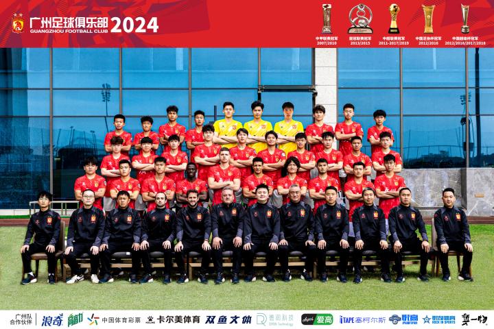 2024赛季中甲联赛一线队全家福