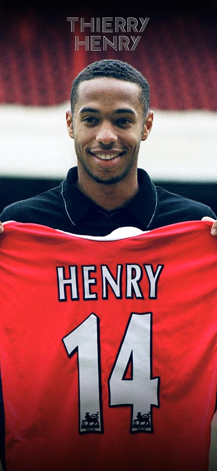 每日足球帅图枪王之王丨亨利帅气手机壁纸精选