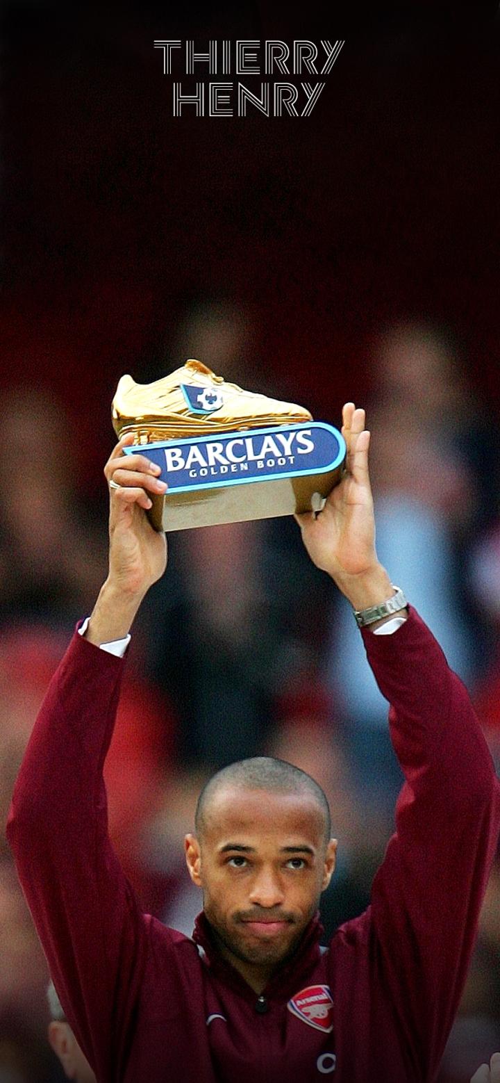 每日足球帅图枪王之王丨亨利帅气手机壁纸精选