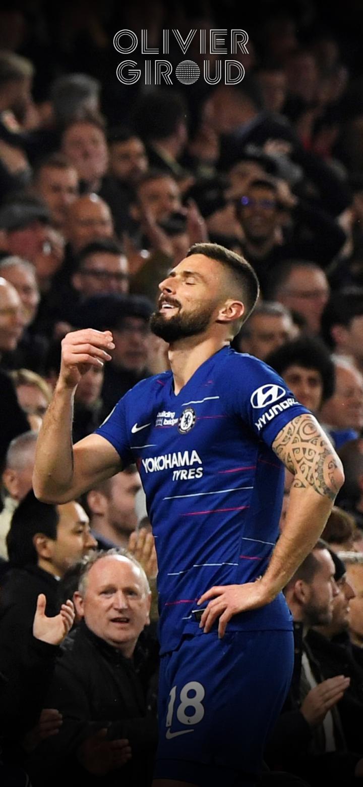 每日足球帅图吉鲁骚气手机壁纸切尔西篇