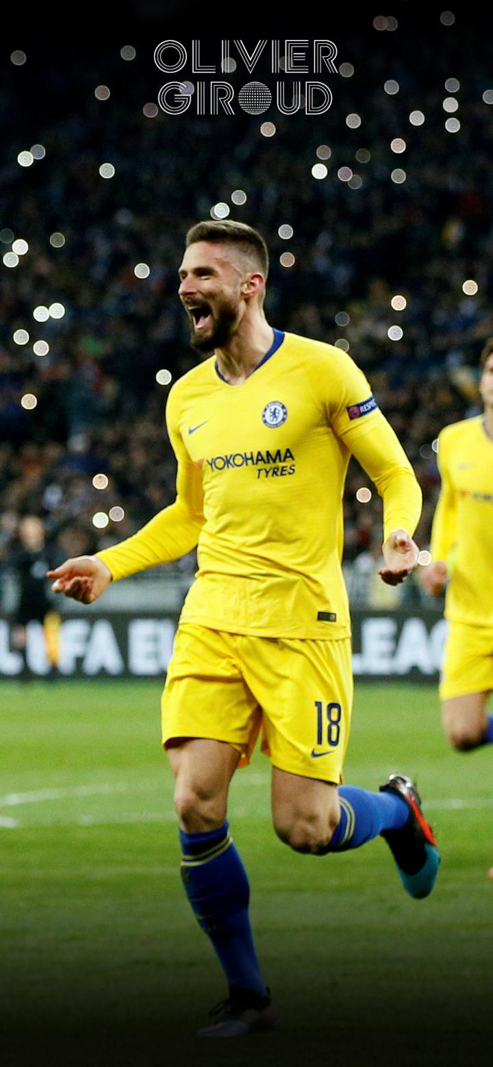 每日足球帅图吉鲁骚气手机壁纸切尔西篇