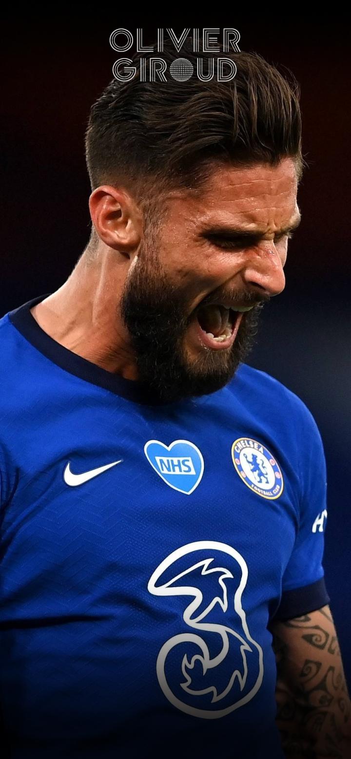 每日足球帅图吉鲁骚气手机壁纸切尔西篇