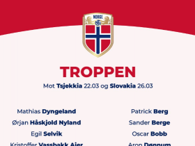 挪威国家队新一期大名单出炉，哈兰德厄德高领衔