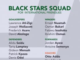 加纳国家队公布最新友谊赛大名单，库杜斯入选