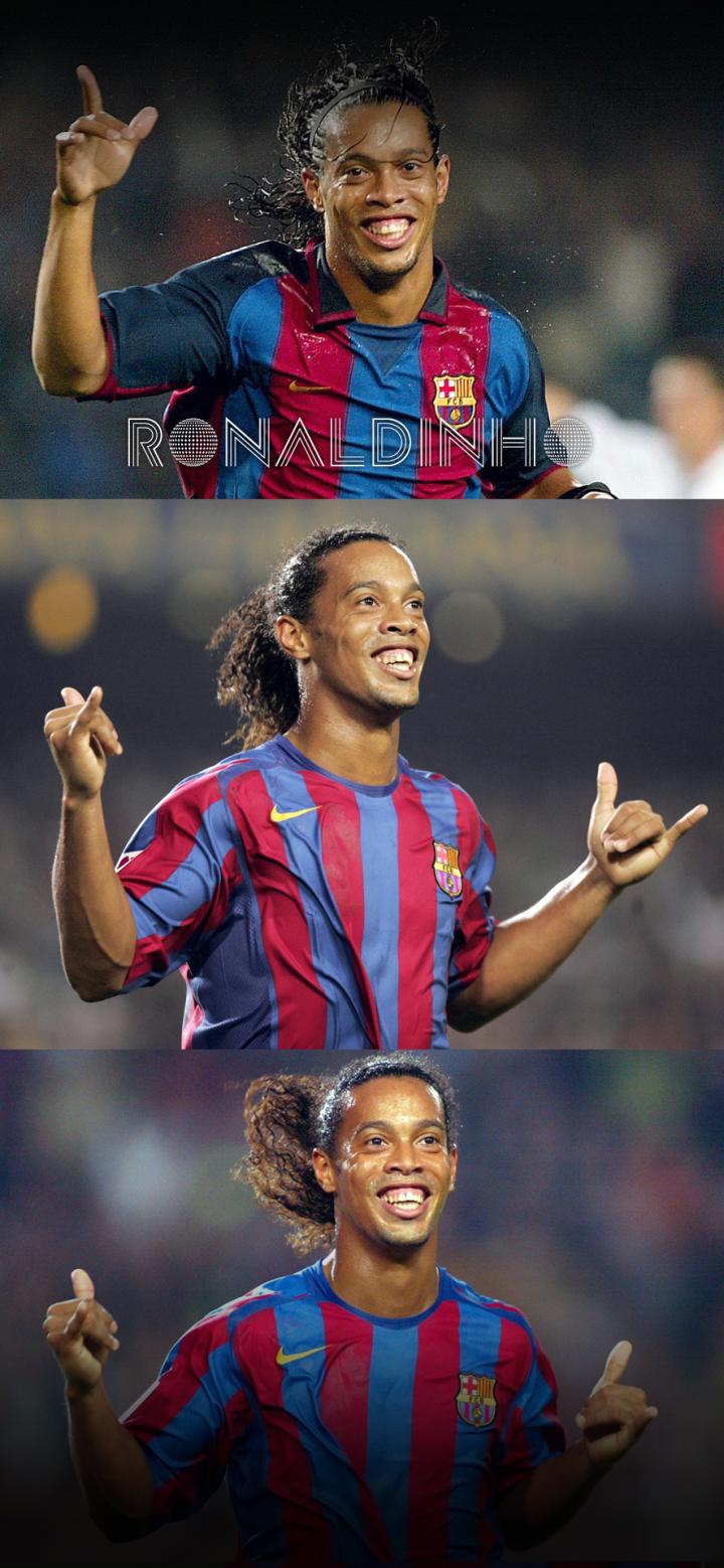 精灵丨小罗手机壁纸精选part 2|巴西|巴塞罗那|罗纳尔迪尼奥|懂球帝