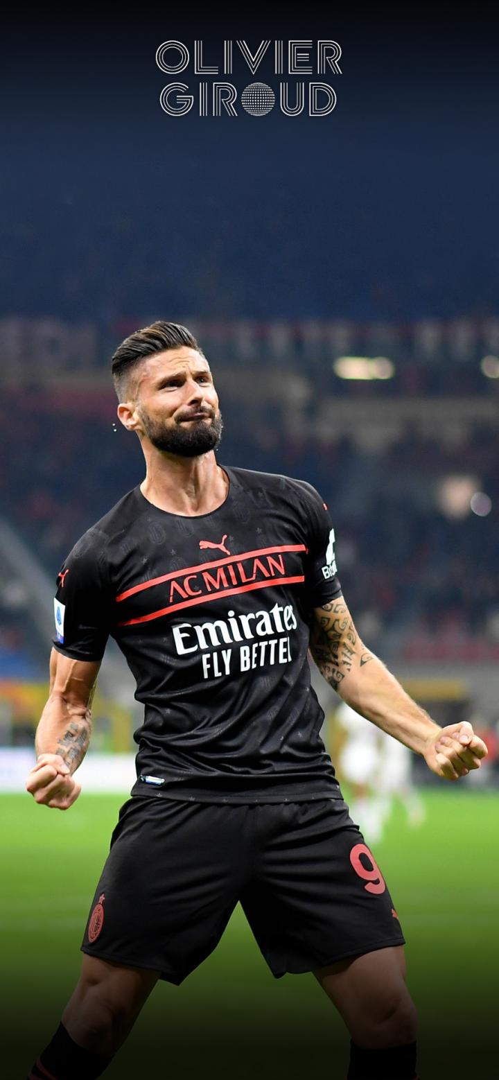 每日足球帅图吉鲁手机壁纸精选米兰篇