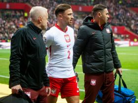 波兰国家队主力伤情频现，卡什因腿筋受伤退出集训