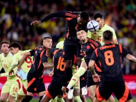 西班牙友谊赛惜败哥伦比亚全记录