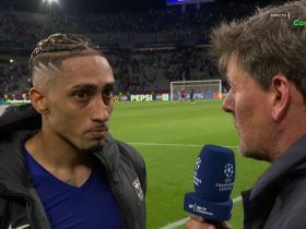 巴萨与国米欧冠半决赛首回合3-3战平  拉菲尼亚谈赛后感受