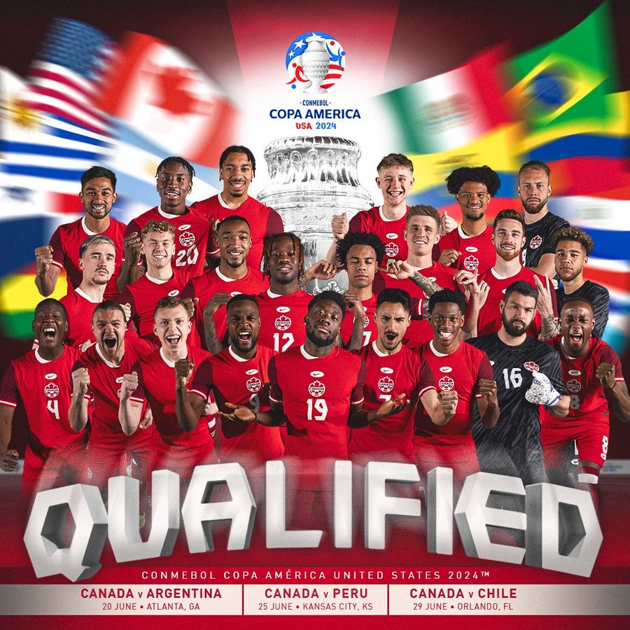 加拿大历史首次晋级美洲杯他们将在揭幕战对阿根廷