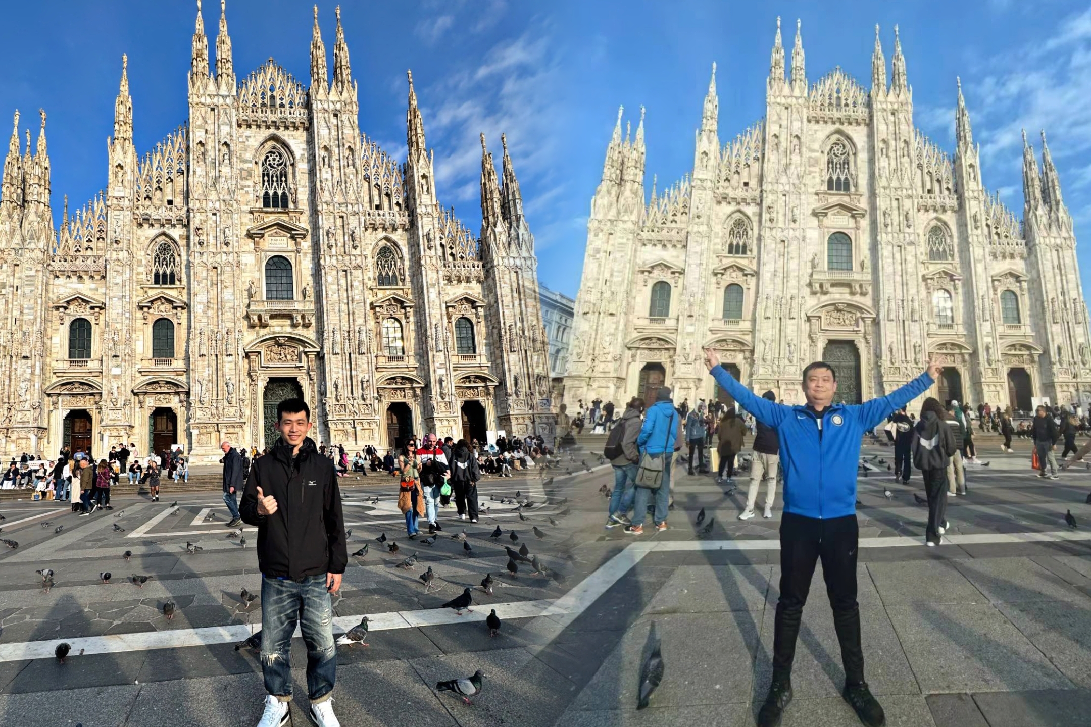 乘坐飞机前往米兰,进行本次国米朝圣之旅最重要的part:参观梅阿查球场